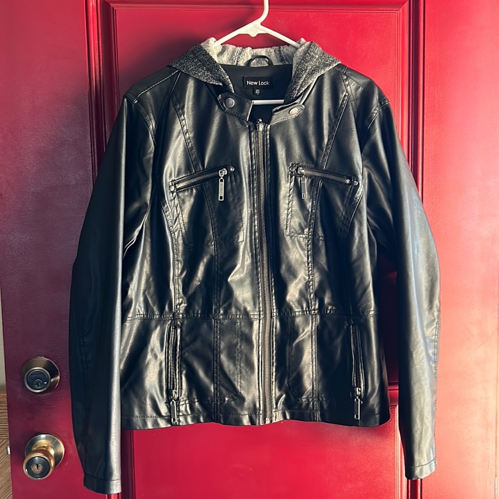 “New Look” faux leather jacket size 2X
